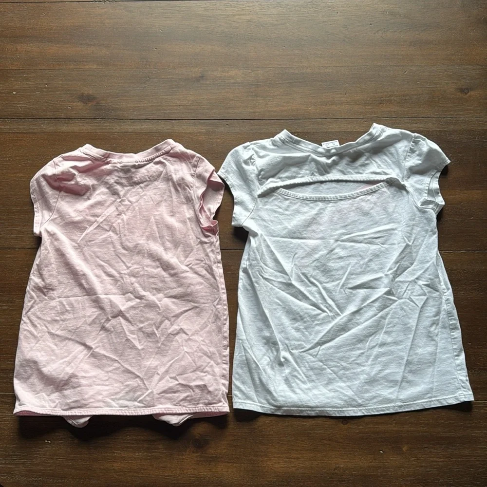 Two (2) Size S (7/8) PUMA GIRLS SHORT SLEEVED cotton tees